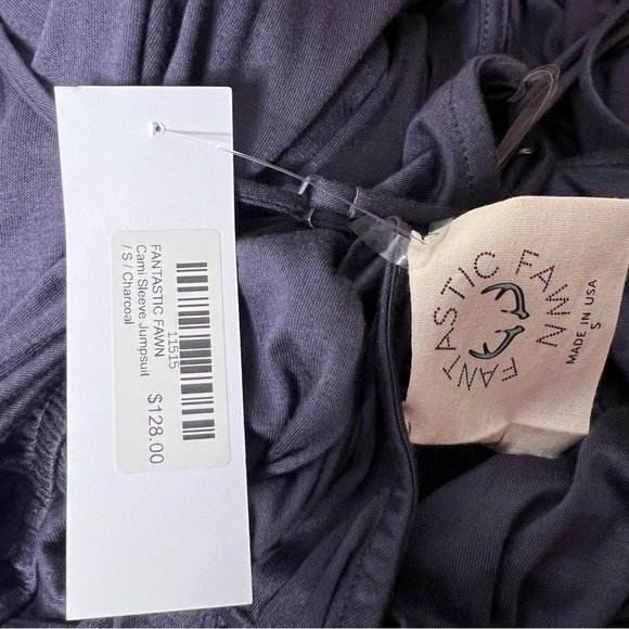 Fantastic fawn jumpsuit onsie jumper grey tie waist criss cross back comfy - Picture 8 of 12